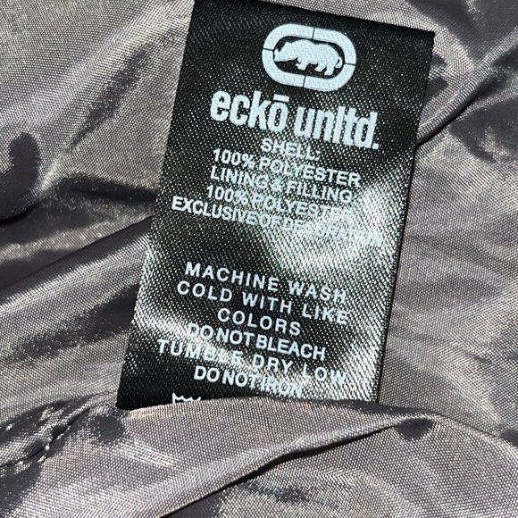 ECKO UNLIMITED. Logo Hooded Puffer Vest - Streetwear Skater  EUC - Men's Small - Picture 10 of 10